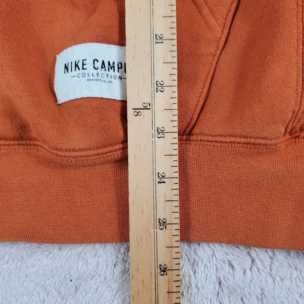Nike Texas Longhorns Campus Collection Burnt Orange 1/4 Zip Hoodie Mens M Flaws